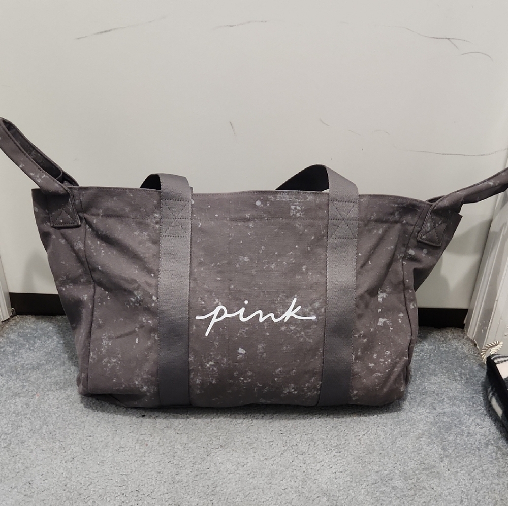 PINK Victoria's Secret Charcoal Tote